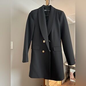 Zara Women's Black Blazer Dress